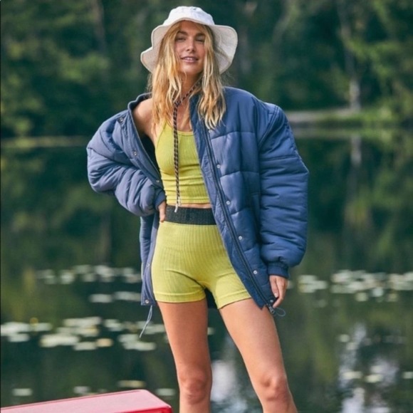 NEW Free People Movement Midnight Moon Puffer Bomber Jacket Size Medium - Picture 3 of 15